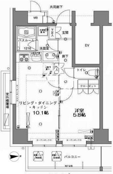 ＭＦＰＲコート木場公園 1422 間取り図