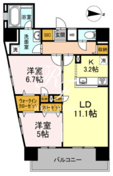 D-room早稲田 1202 間取り図