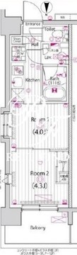 ガーラ・グランディ深川住吉 804 間取り図