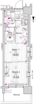 ガーラ・グランディ深川住吉 607 間取り図