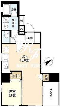 リバーレ浅草駒形 901 間取り図
