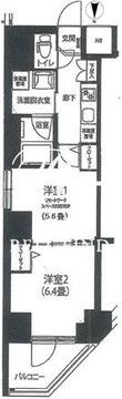 ルフレプレミアム押上ノルド 401 間取り図