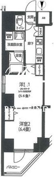 ルフレプレミアム押上ノルド 701 間取り図