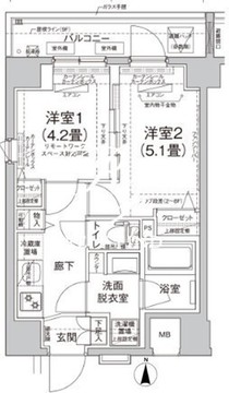 ルフレプレミアム町屋 603 間取り図