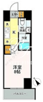 ブランノワール門前仲町 603 間取り図