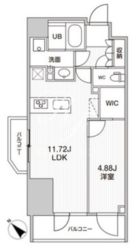 シーズンフラッツ柿の木坂 201 間取り図