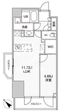 シーズンフラッツ柿の木坂 501 間取り図