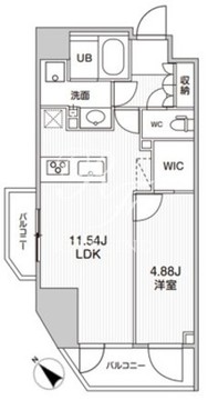 シーズンフラッツ柿の木坂 901 間取り図