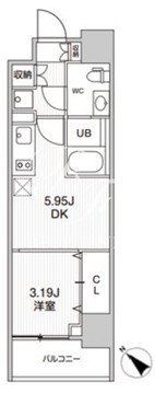 シーズンフラッツ柿の木坂 202 間取り図