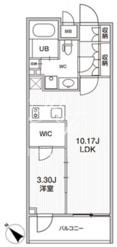 シーズンフラッツ柿の木坂 203 間取り図