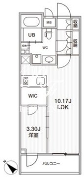 シーズンフラッツ柿の木坂 303 間取り図