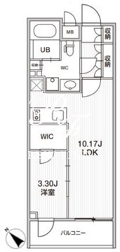 シーズンフラッツ柿の木坂 304 間取り図