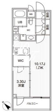 シーズンフラッツ柿の木坂 804 間取り図