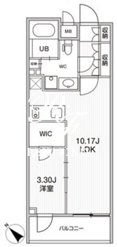 シーズンフラッツ柿の木坂 904 間取り図