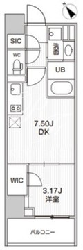 シーズンフラッツ柿の木坂 205 間取り図