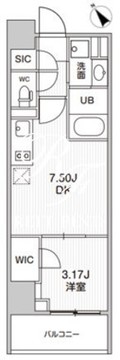 シーズンフラッツ柿の木坂 405 間取り図