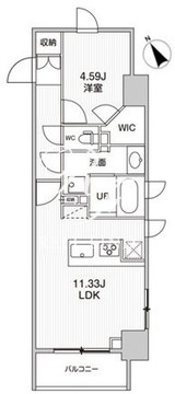 シーズンフラッツ柿の木坂 306 間取り図