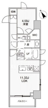 シーズンフラッツ柿の木坂 606 間取り図