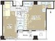 パークアクシス恵比寿 614 間取り図