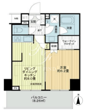 アデニウム東日本橋 307 間取り図