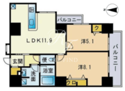 セレニティコート渋谷神泉 1603 間取り図