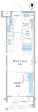 プレディアコート西池袋 605 間取り図