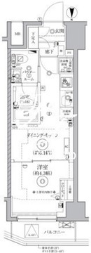 クオリタス門前仲町 303 間取り図