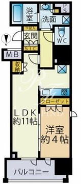 サンウッド錦糸町フラッツ 1007 間取り図