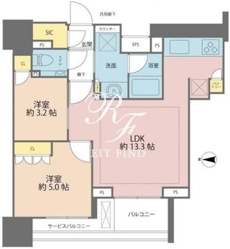 クラッシィハウス大手町 12F 間取り図