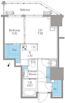 南麻布仙台坂レジデンス 205 間取り図