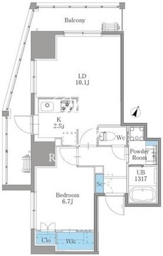 南麻布仙台坂レジデンス 304 間取り図