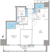 南麻布仙台坂レジデンス 801 間取り図 ?>