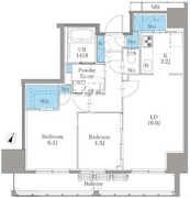 南麻布仙台坂レジデンス 901 間取り図