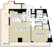 イレーネ初台 1301 間取り図