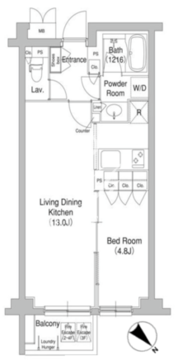 コンフォリア原宿 418 間取り図