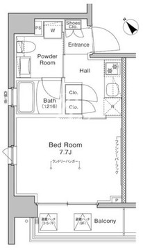 プラウドフラット浅草橋3 705 間取り図