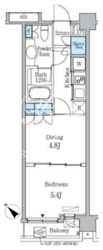 クインテット恵比寿 602 間取り図