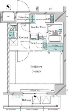 ガリシア八広駅前 301 間取り図