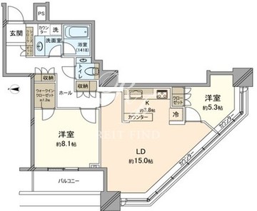 白金タワー 4F 間取り図