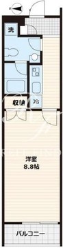 フレア四谷 202 間取り図