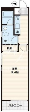 フレア四谷 203 間取り図