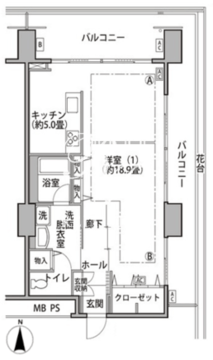 東雲キャナルコートCODAN 17-904 間取り図