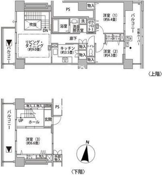 東雲キャナルコートCODAN 20-706 間取り図