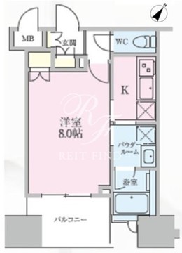 正金アパートメント入船 603 間取り図