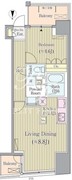 リンデンコート市ヶ谷 801 間取り図 ?>