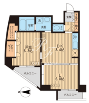 KDXレジデンス入谷 1201 間取り図