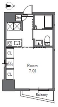 Totsu Residence Shiba 605 間取り図