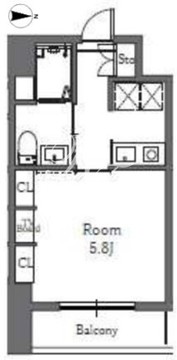 Totsu Residence Shiba 703 間取り図