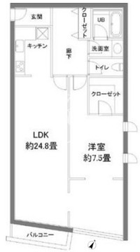 カスタリア西麻布霞町 109 間取り図