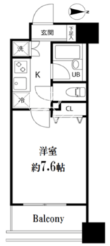 スペーシア秋葉原 1005 間取り図